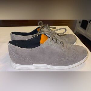 Cole Haan Misha Women’s 6B grey suede Oxford shoe